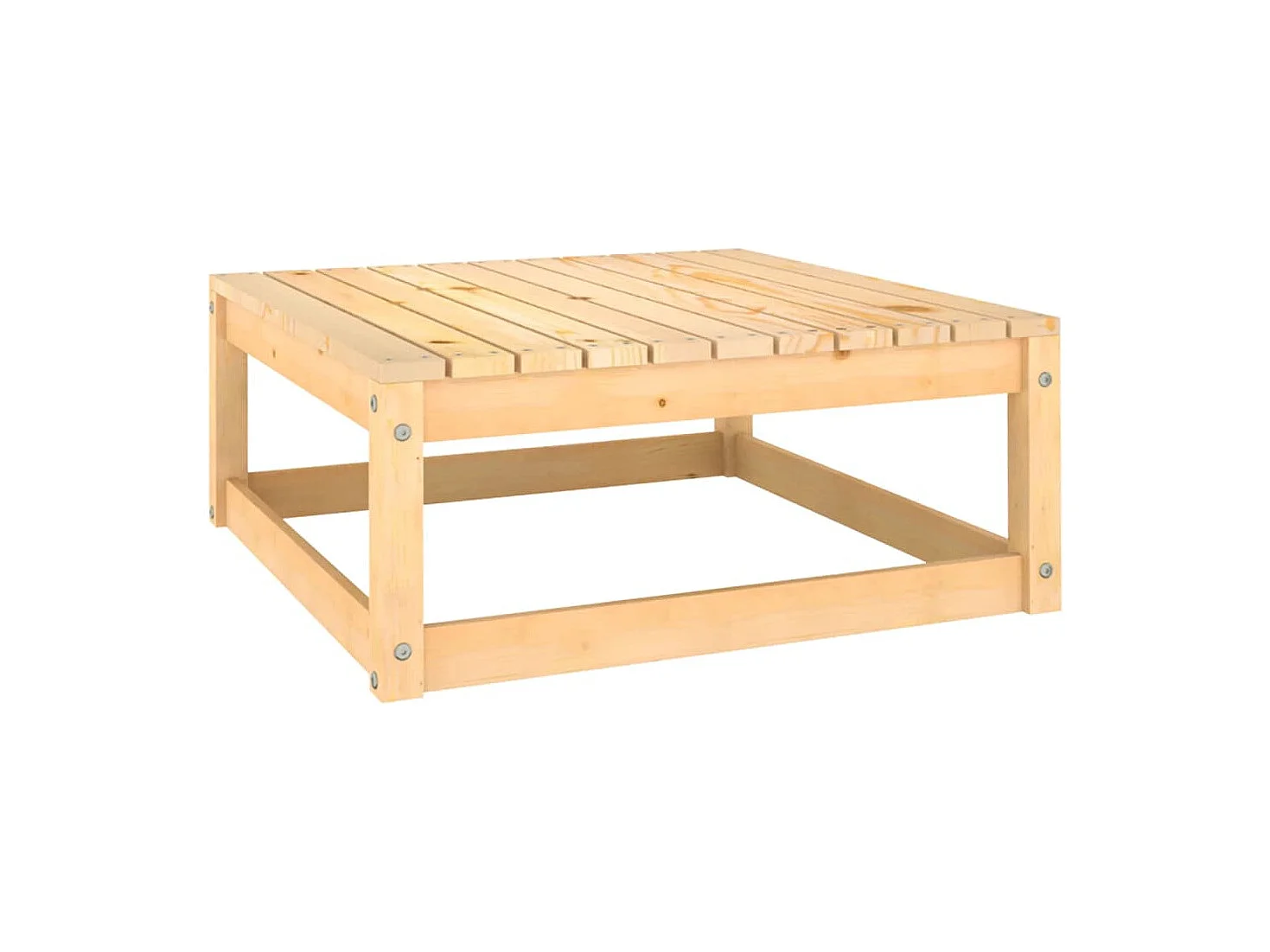 7 pcs conjunto lounge de jardim c/ almofadões pinho maciço