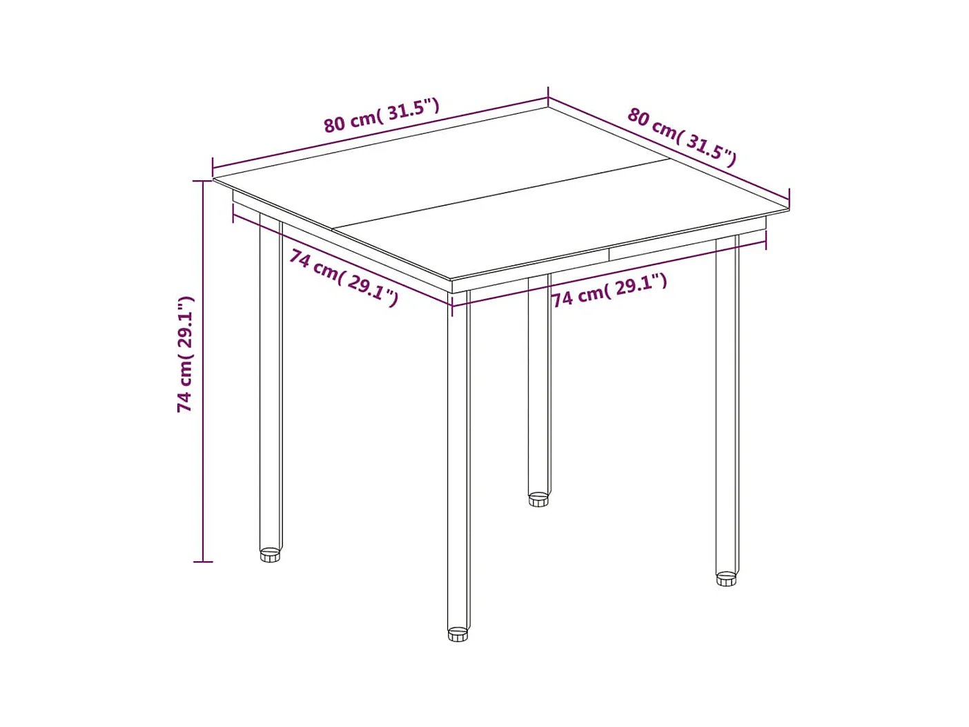 5-tlg. Garten-Essgruppe mit Auflagen Poly Rattan und Glas