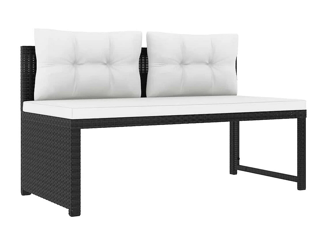 Salon de jardin 4 pcs Résine tressée Noir