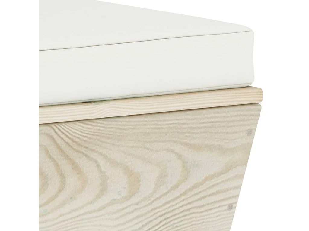 Salon de jardin palette 8 pcs avec coussins bois d'épicéa