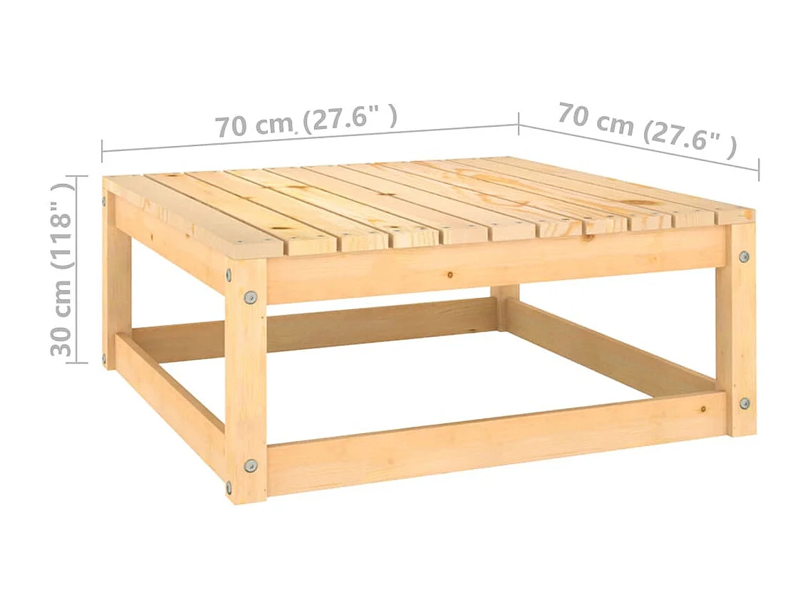 3 pcs conjunto lounge de jardim c/ almofadões pinho maciço