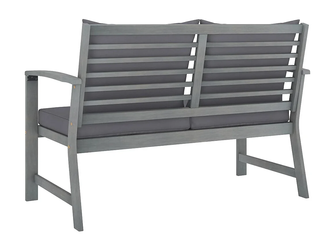 Set Divani da Giardino 4 pz con Cuscini in Massello di Acacia