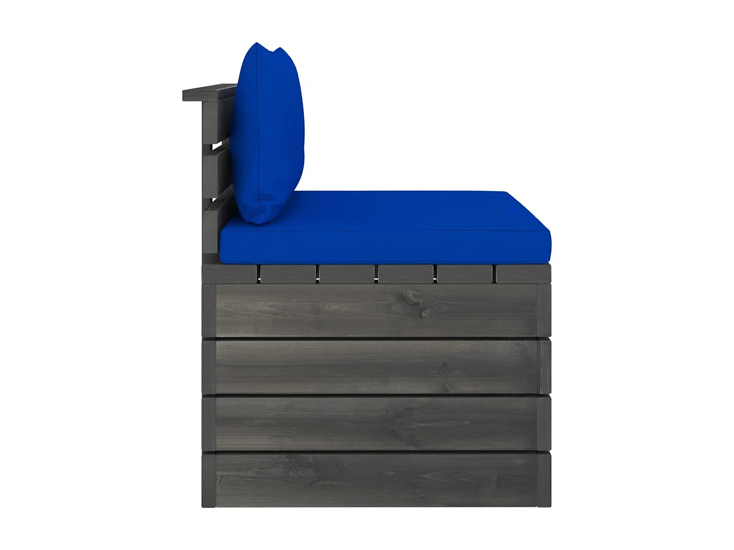Set Divani da Giardino su Pallet 2 pz con Cuscini Massello Pino