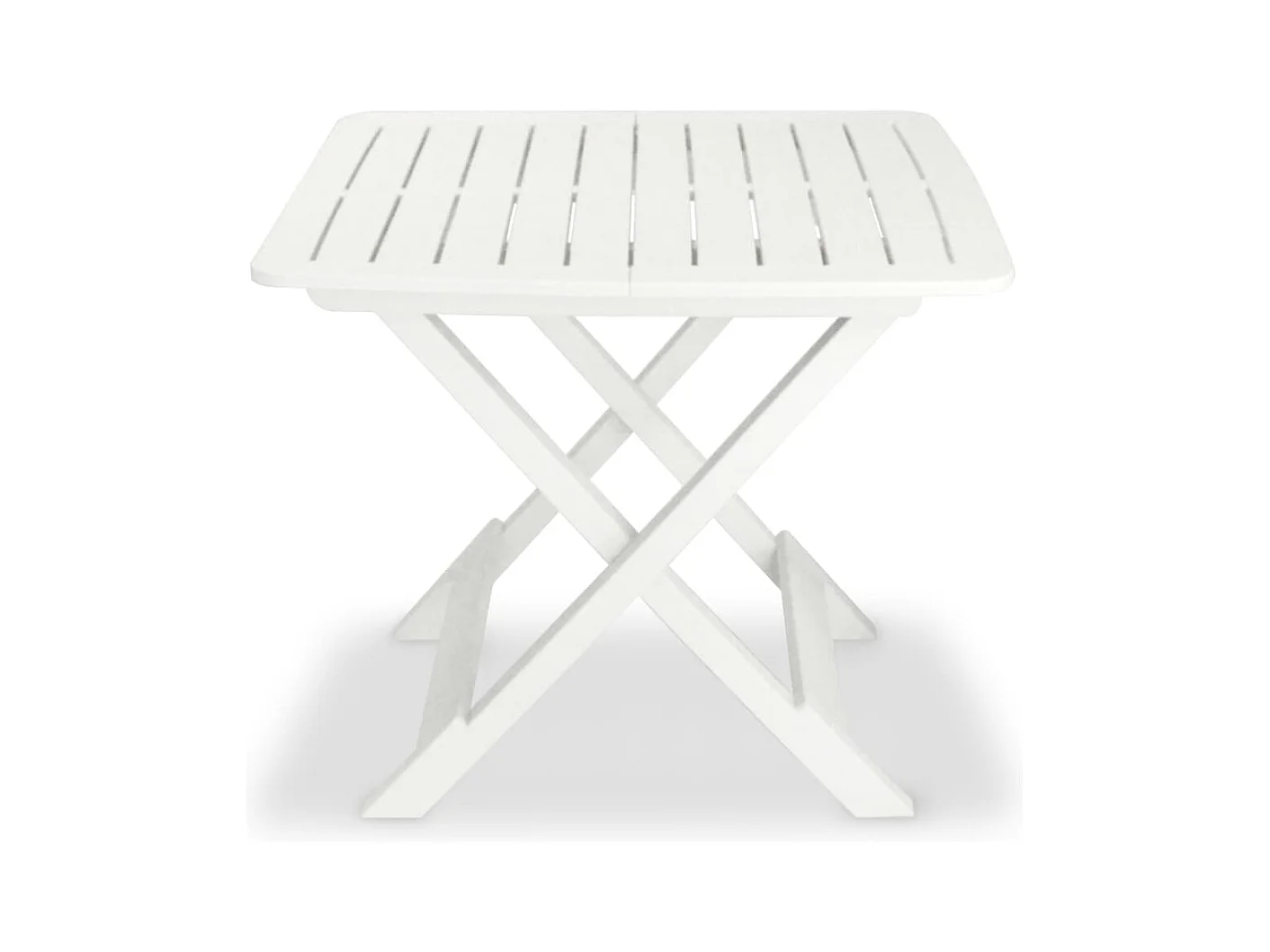 Ensemble de bistro pliable 3 pcs Plastique Blanc