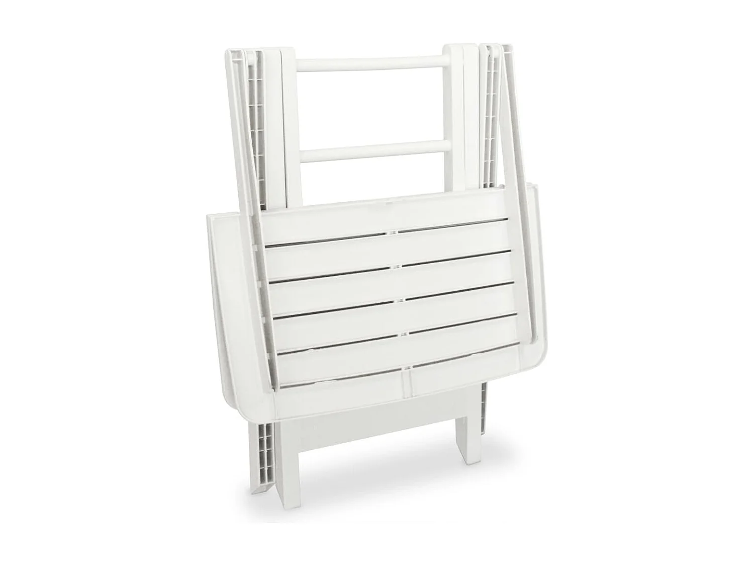 Ensemble de bistro pliable 3 pcs Plastique Blanc