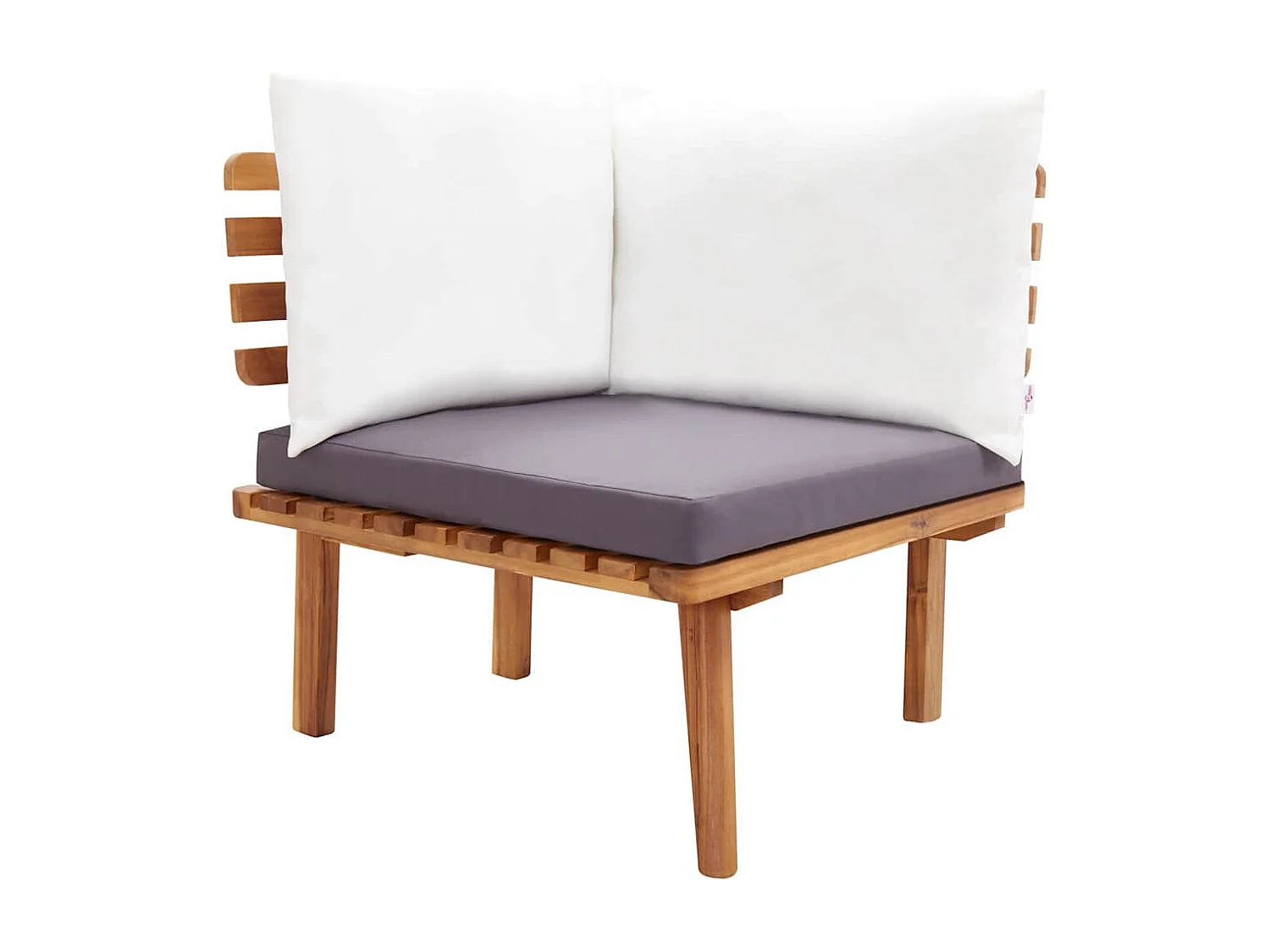 Conjunto lounge de jardim 6 pcs madeira de acácia maciça