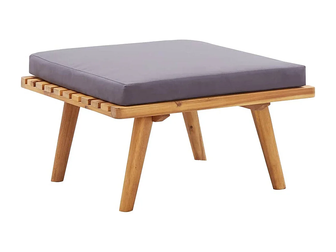 Conjunto lounge de jardim 6 pcs madeira de acácia maciça