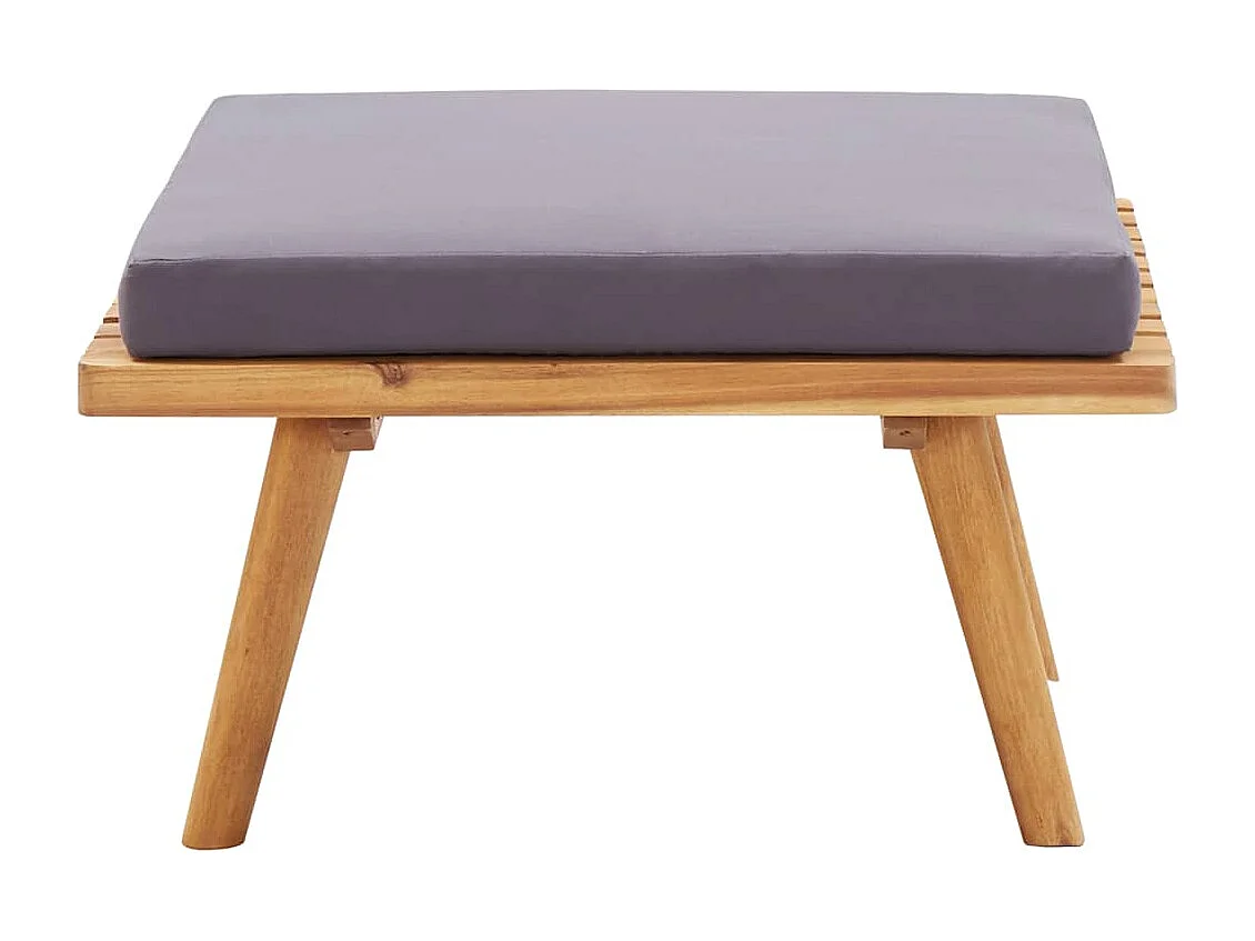 Conjunto lounge de jardim 6 pcs madeira de acácia maciça