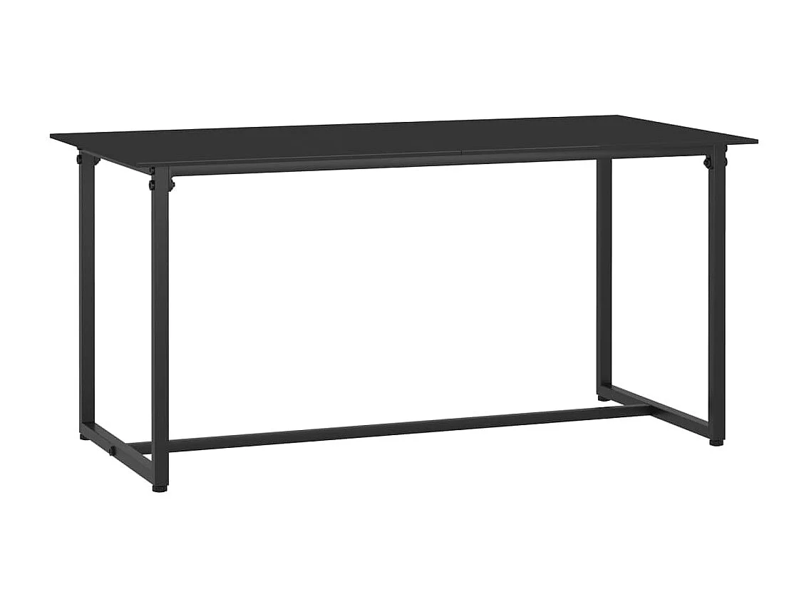 4-tlg. Garten-Lounge-Set mit Kissen Poly Rattan Schwarz