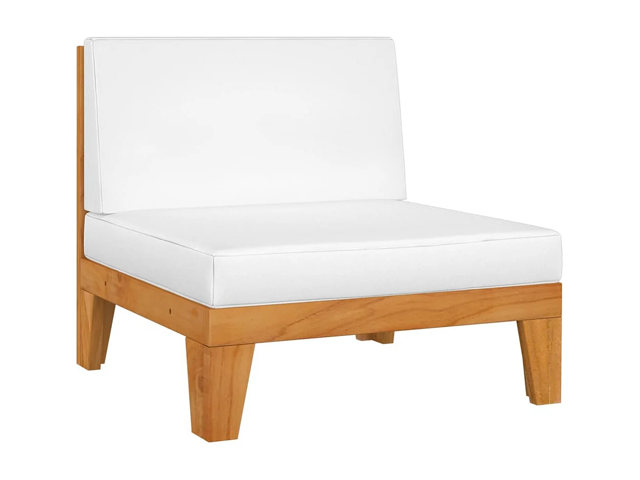 Set Divani da Giardino 4 pz con Cuscini in Massello di Acacia