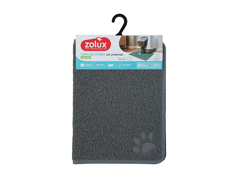 Tapis gris pour maison de toilette M - 40 x 60 cm