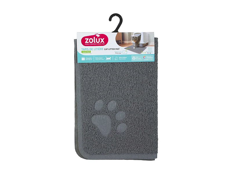 Tapis gris pour maison de toilette L - 60 x 90 cm