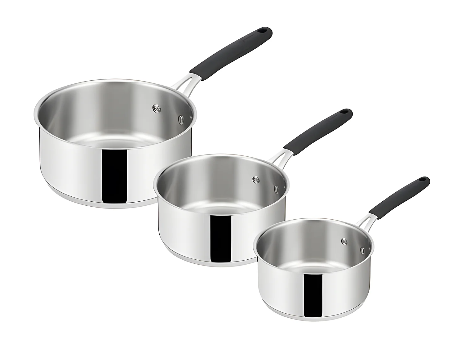 Lagostina Série de 3 casseroles inox 16/18/20cm - 12896600003