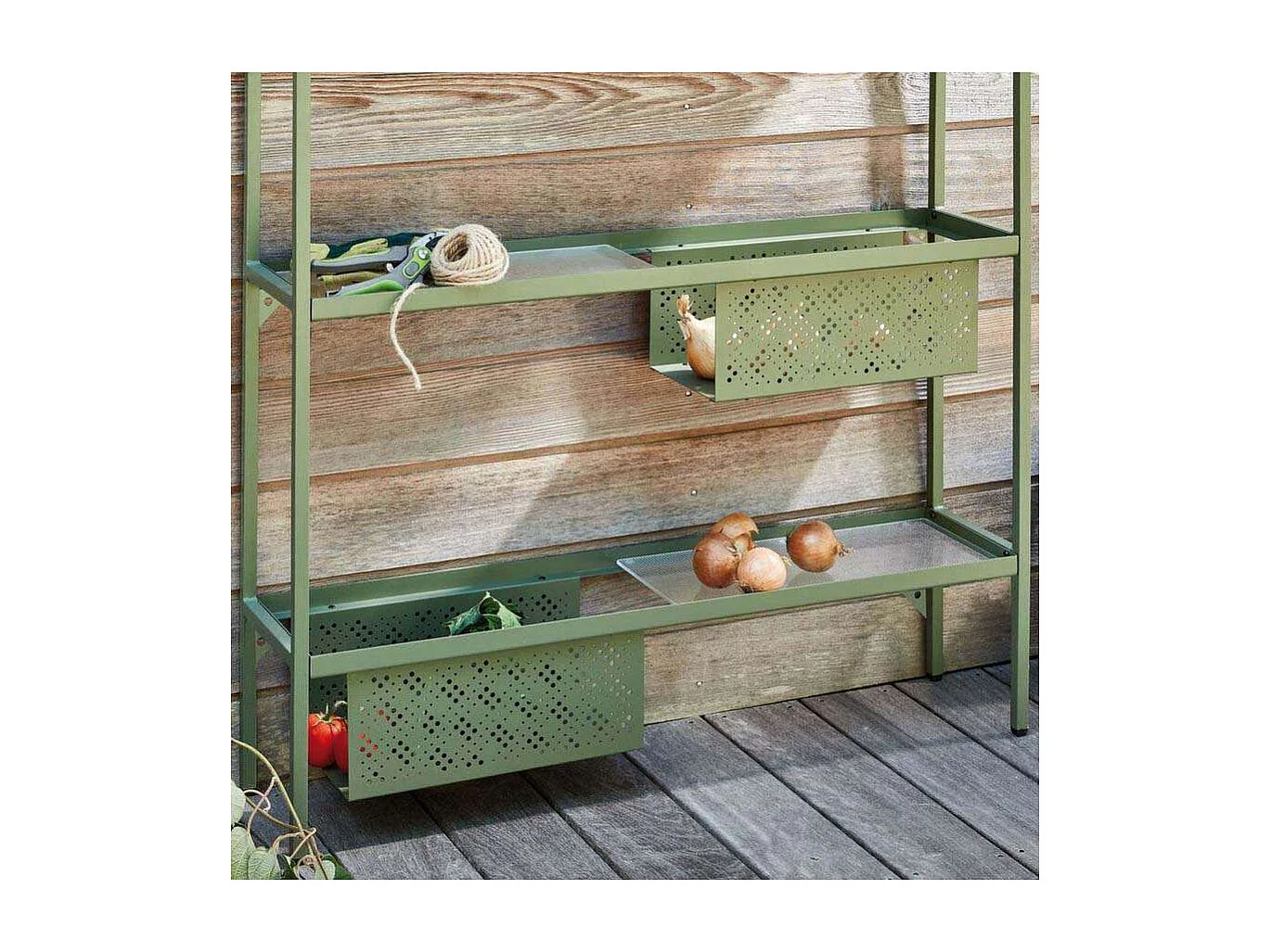 Etagère de jardin en acier 3 étagères Grosser Graphite