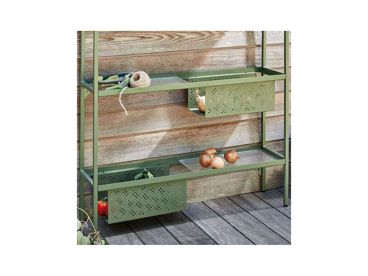 Etagère de jardin en acier 3 étagères Grosser Graphite