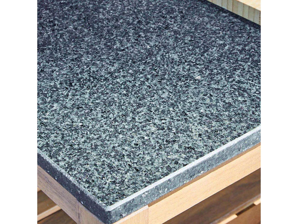 Etagère de rangement cuisine extérieure en acacia Fidji