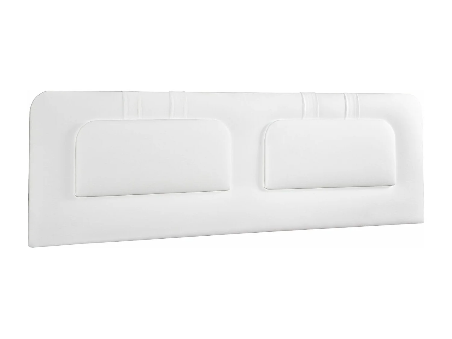 Cabecero de Cama 150 - 160x50x7 BLUME Tapizado Polipiel Color Blanco