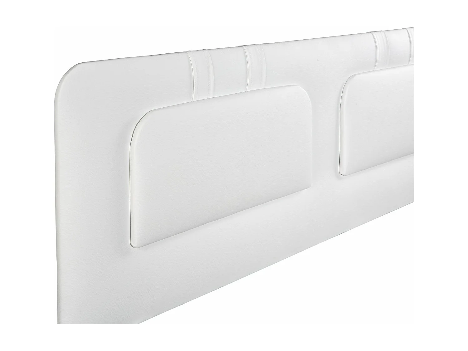 Cabecero de Cama 150 - 160x50x7 BLUME Tapizado Polipiel Color Blanco