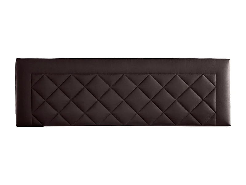 Cabecero de Cama 160 - 160x50x7 DOMUS Tapizado Polipiel Color Chocolate