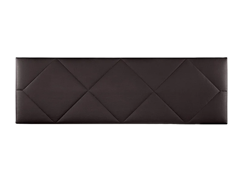 Cabecero de Cama 140 - 145x50x7 SPYGA Tapizado Polipiel Color Chocolate