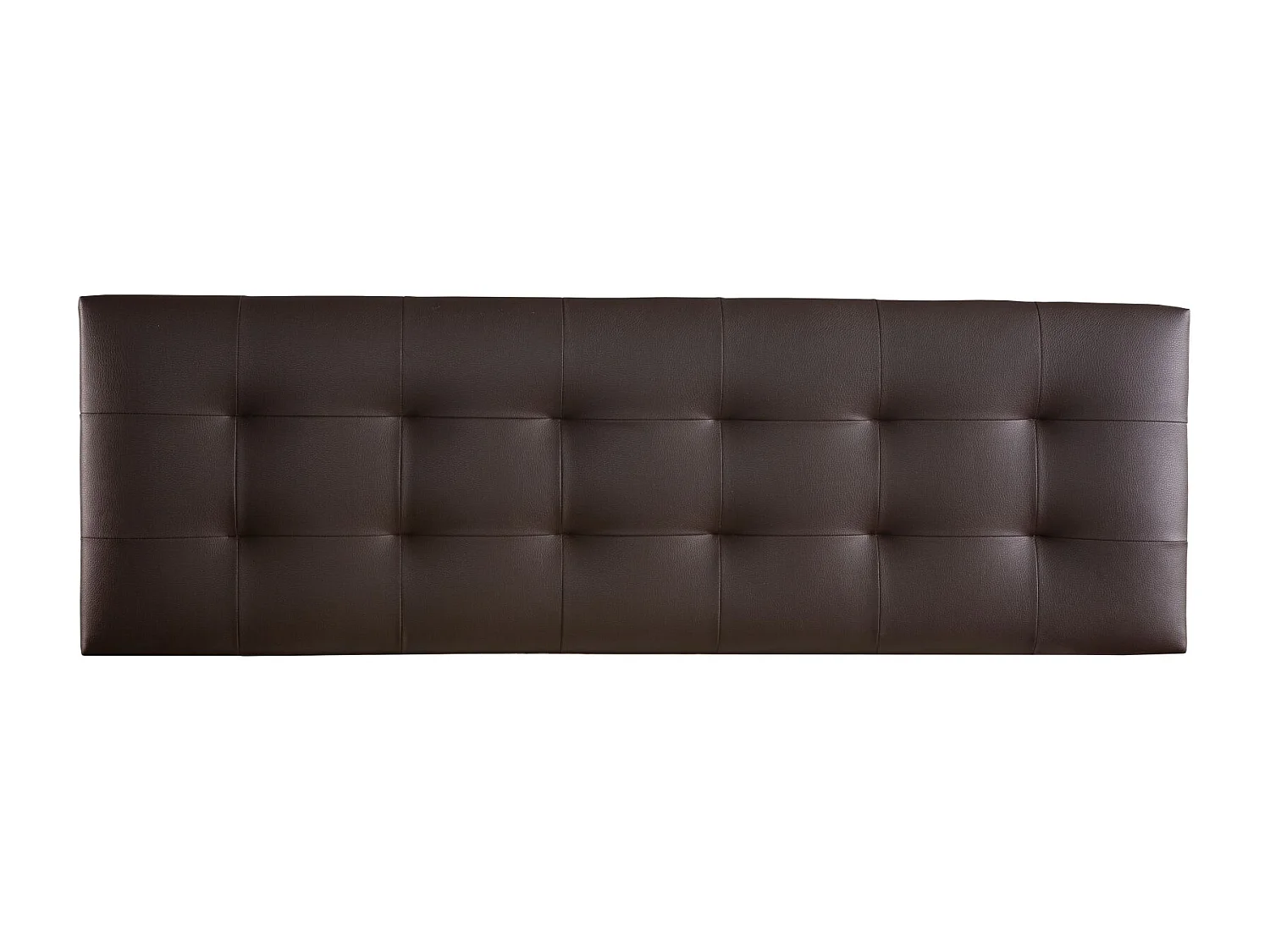 Cabecero de Cama 135 - 145x50x7 VERSALLES Tapizado Polipiel Color Chocolate