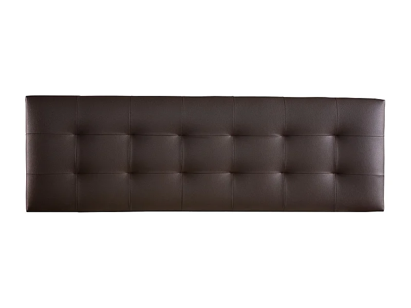Cabecero de Cama 135 - 145x50x7 VERSALLES Tapizado Polipiel Color Chocolate