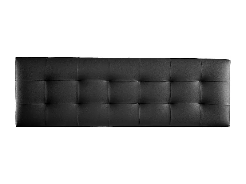 Cabecero de Cama 150 - 160x50x7 VERSALLES Tapizado Polipiel Color Negro