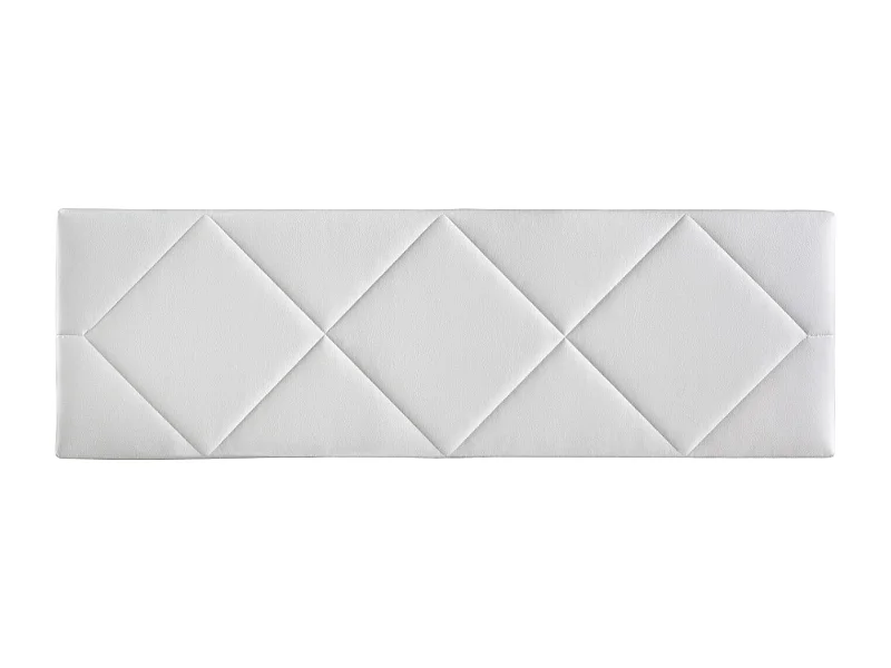 Cabecero de Cama 140 - 145x50x7 SPYGA Tapizado Polipiel Color Blanco
