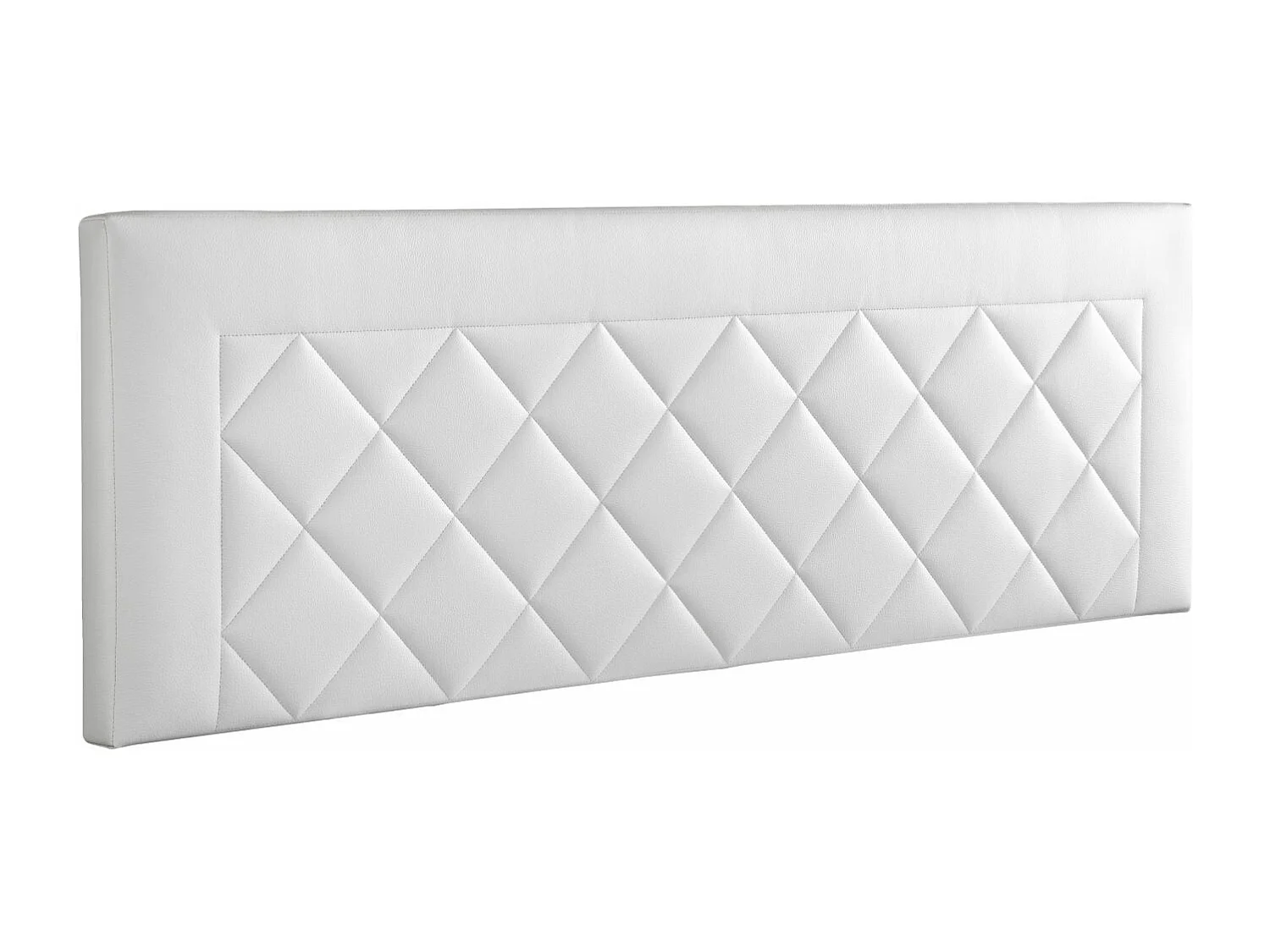 Cabecero de Cama 120 - 145x50x7 DOMUS Tapizado Polipiel Color Blanco