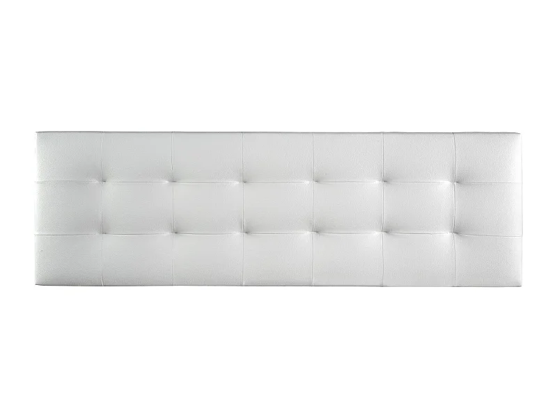 Cabecero de Cama 140 - 145x50x7 VERSALLES Tapizado Polipiel Color Blanco