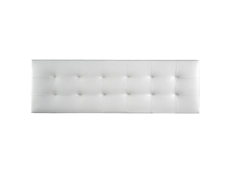 Cabecero de Cama 160 - 160x50x7 VERSALLES Tapizado Polipiel Color Blanco