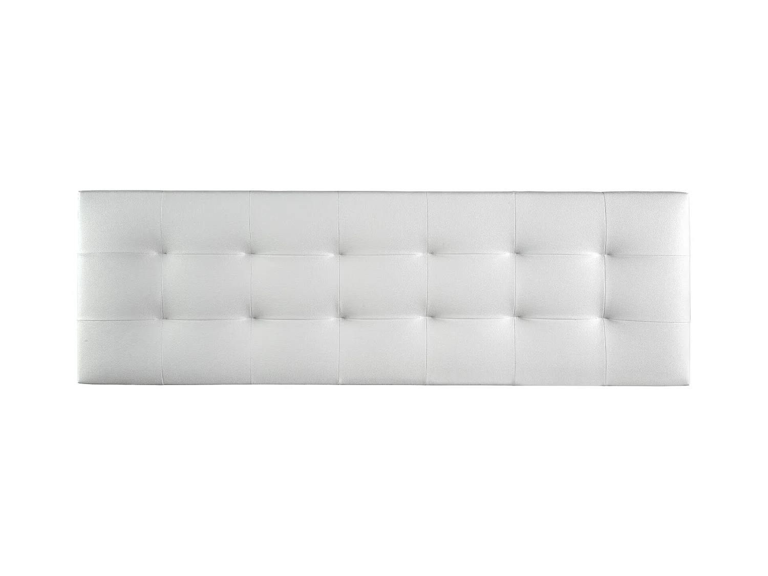 Cabecero de Cama 160 - 160x50x7 VERSALLES Tapizado Polipiel Color Blanco