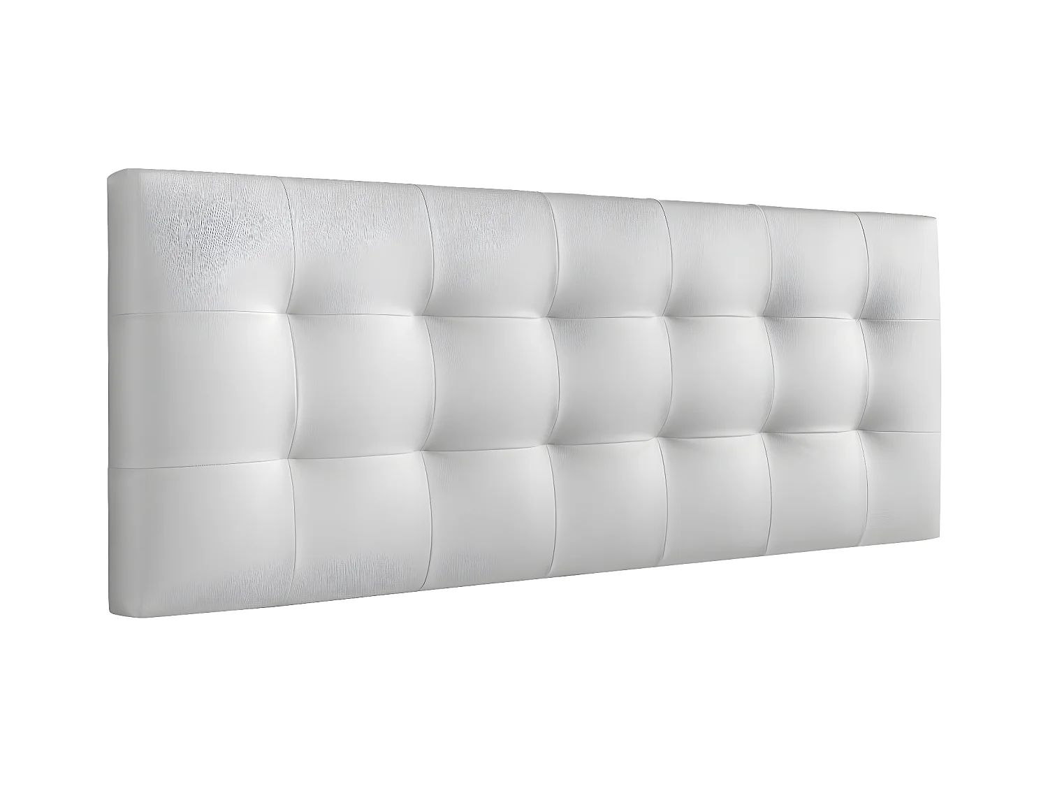 Cabecero de Cama 160 - 160x50x7 VERSALLES Tapizado Polipiel Color Blanco