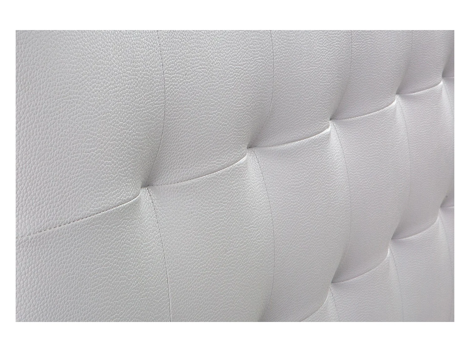 Cabecero de Cama 160 - 160x50x7 VERSALLES Tapizado Polipiel Color Blanco