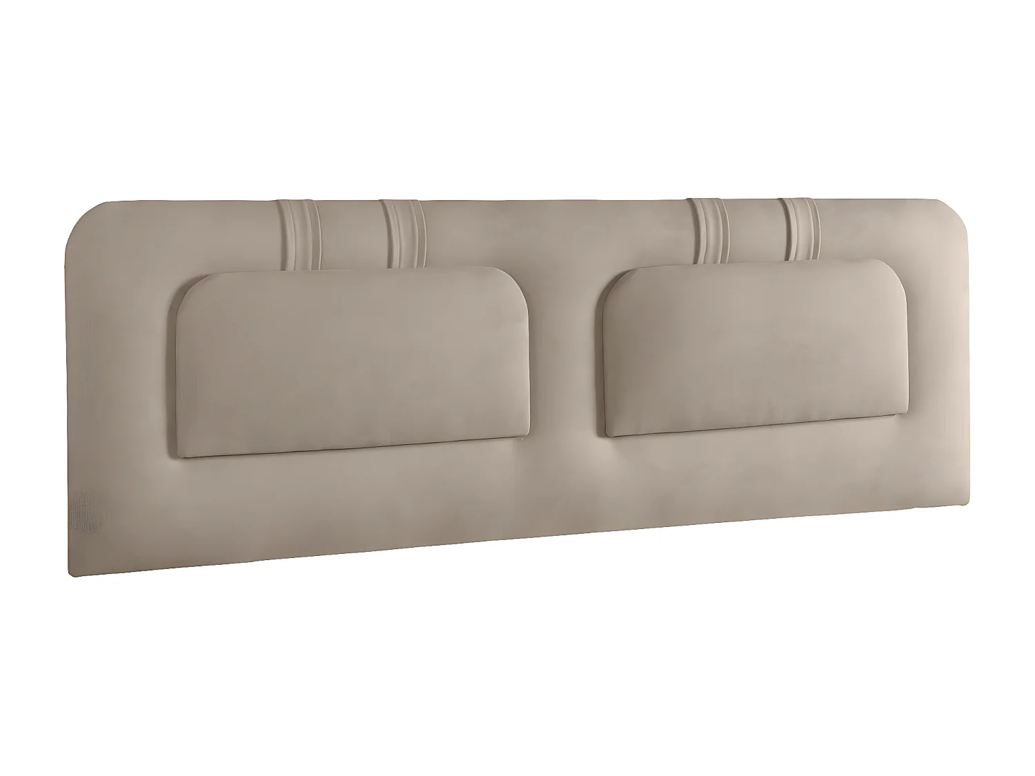 Cabecero de Cama 140 - 145x50x7 BLUME Tapizado Microfibra AquaClean Color Beige