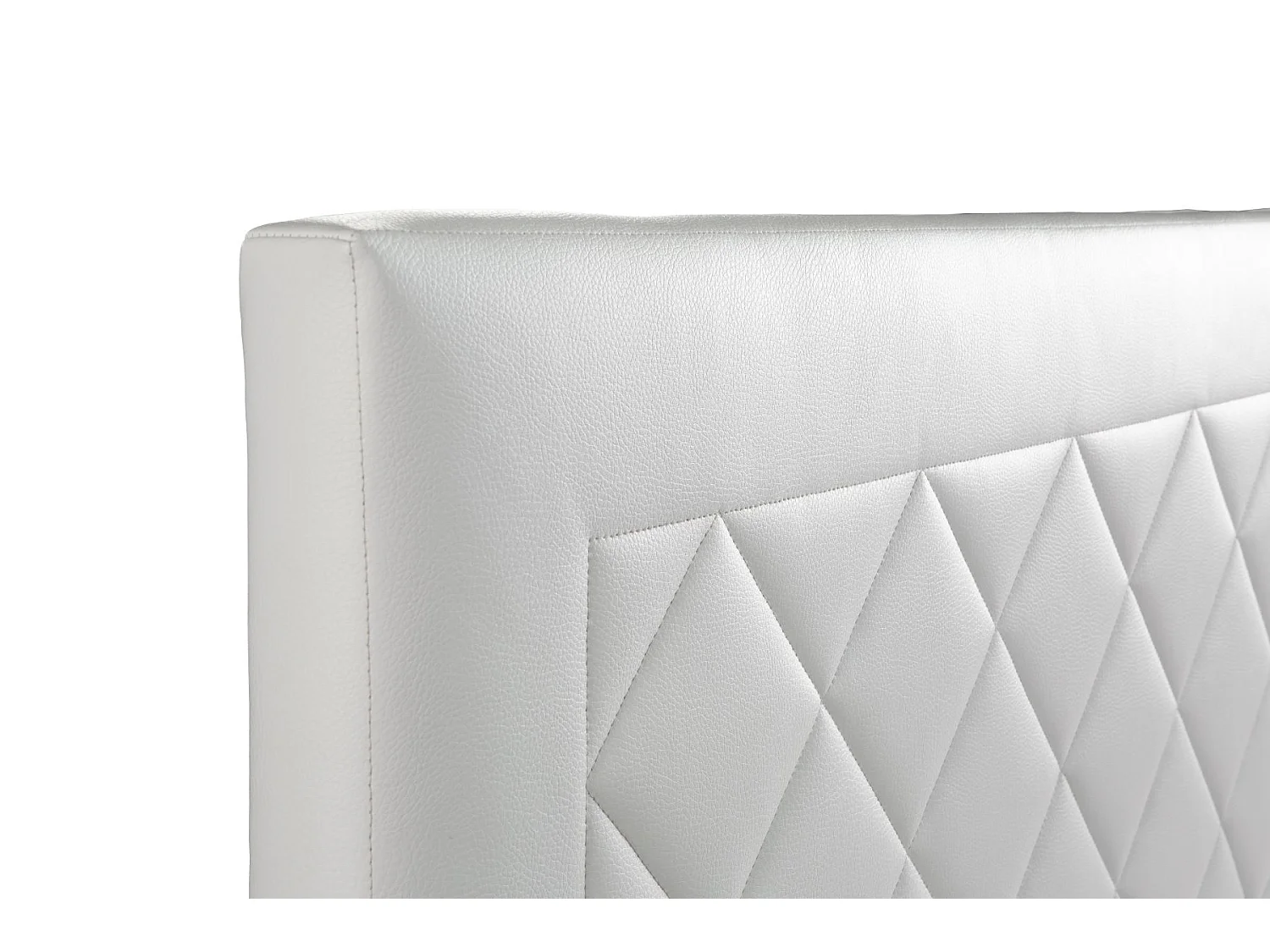 Cabecero de Cama 150 - 160x50x7 DOMUS Tapizado Polipiel Color Blanco