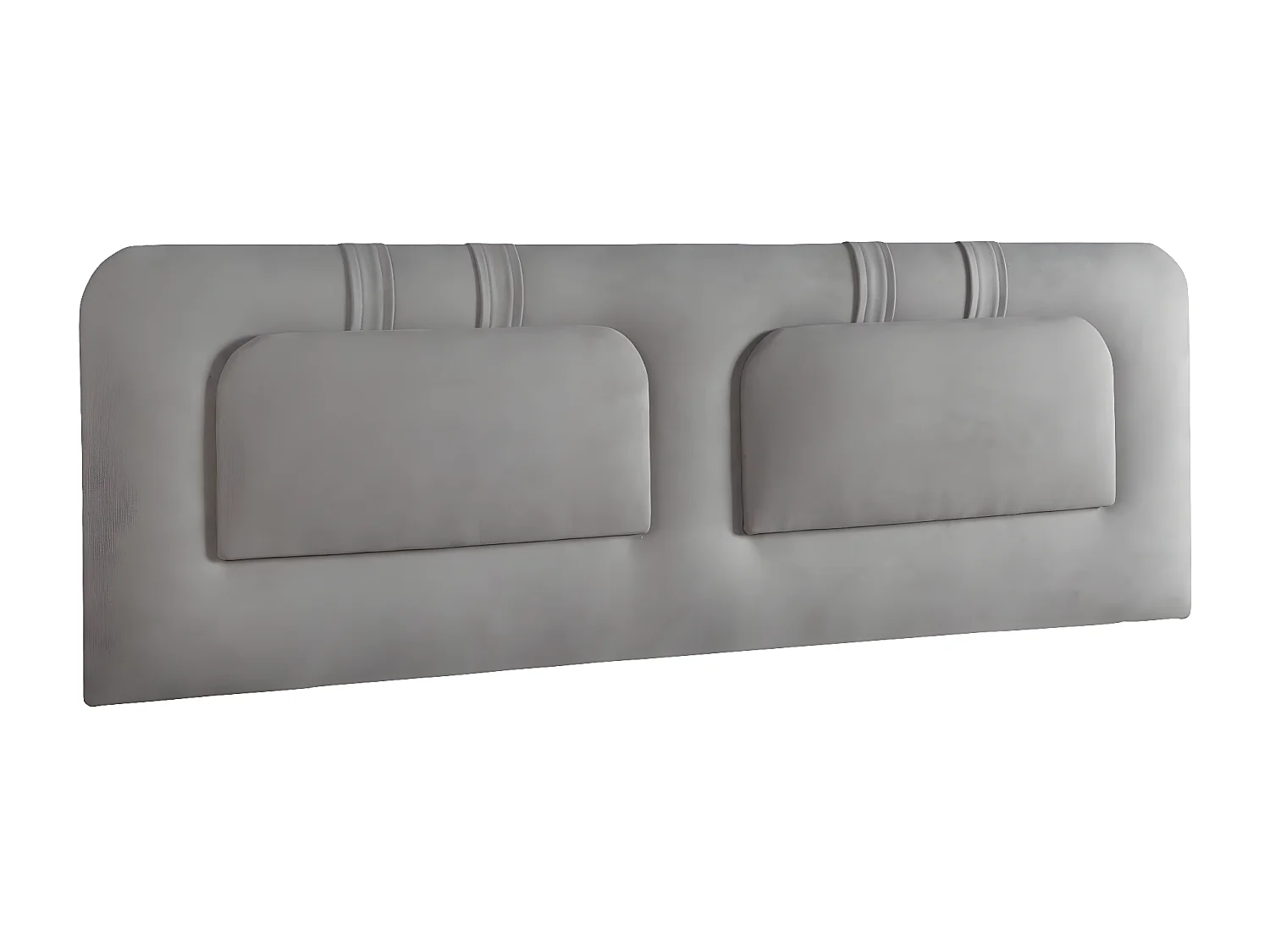 Cabecero de Cama 120 - 145x50x7 BLUME Tapizado Microfibra AquaClean Color Gris