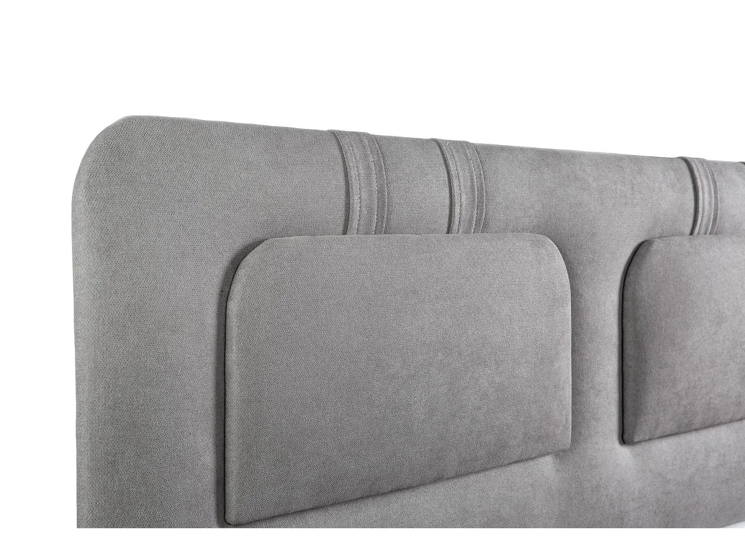 Cabecero de Cama 120 - 145x50x7 BLUME Tapizado Microfibra AquaClean Color Gris