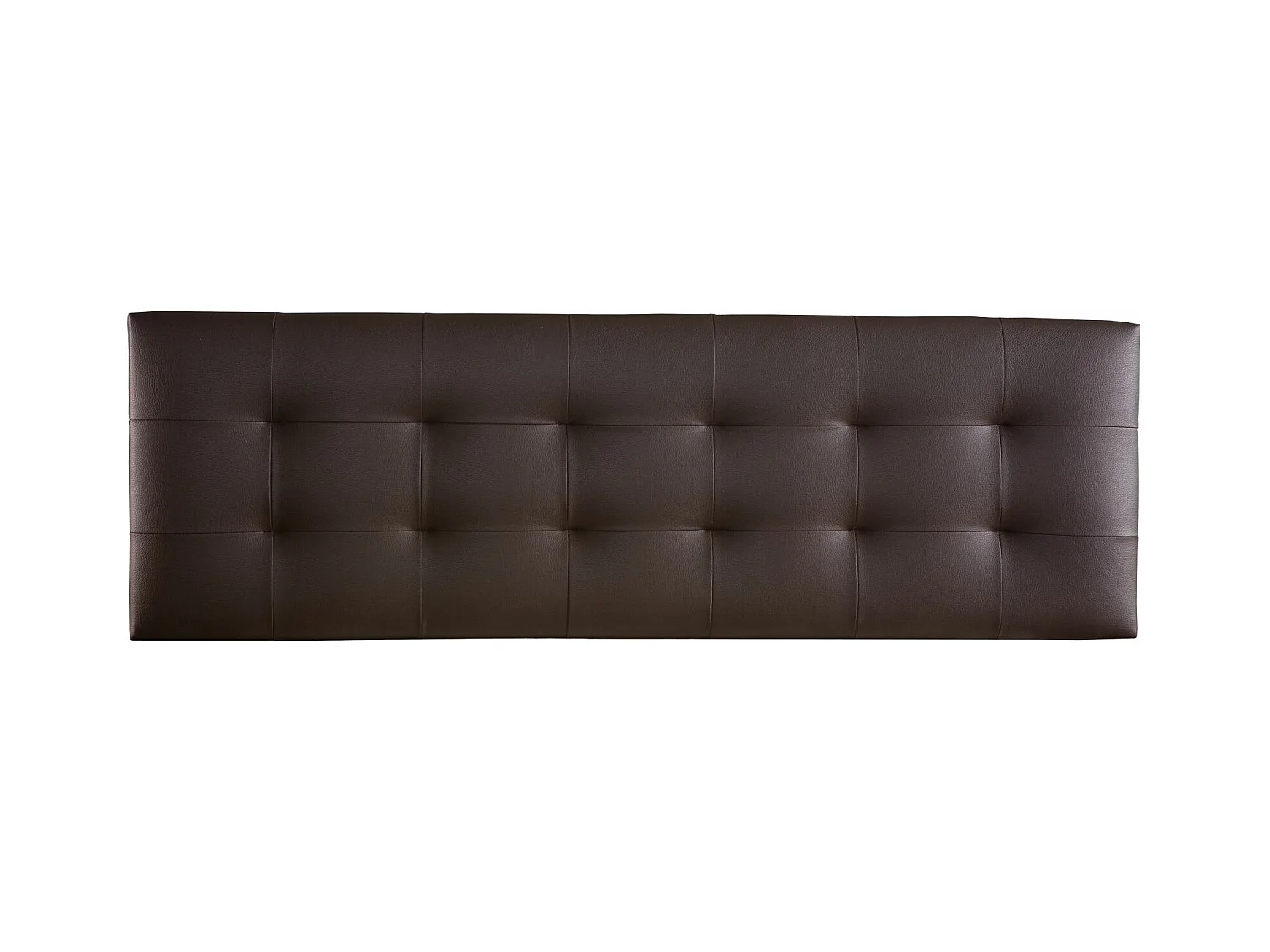 Cabecero de Cama 160 - 160x50x7 VERSALLES Tapizado Polipiel Color Chocolate