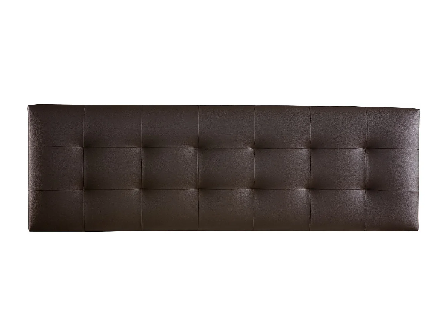 Cabecero de Cama 160 - 160x50x7 VERSALLES Tapizado Polipiel Color Chocolate
