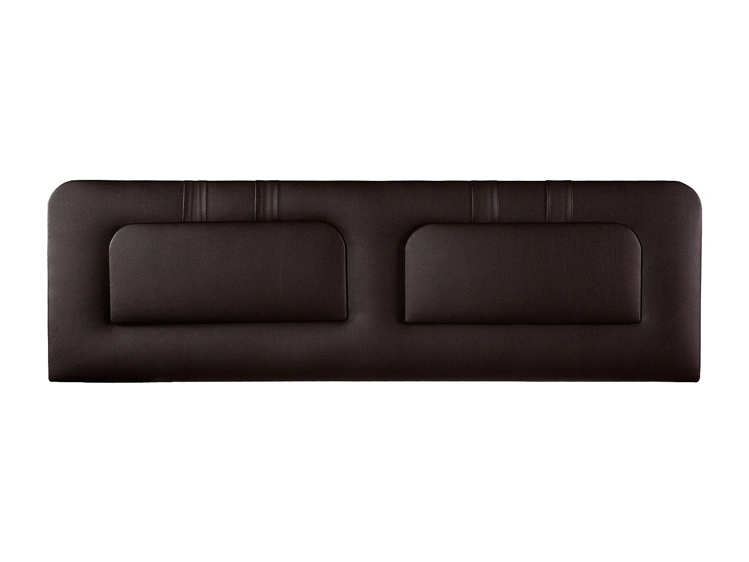 Cabecero de Cama 160 - 160x50x7 BLUME Tapizado Polipiel Color Chocolate