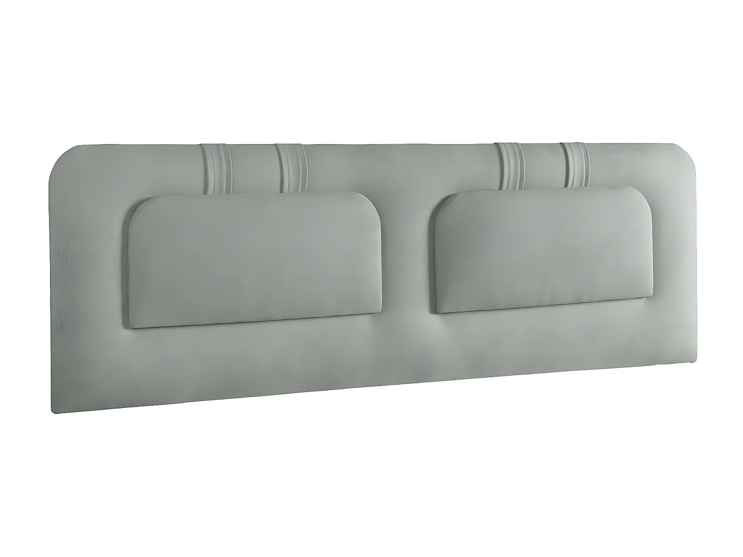 Cabecero de Cama 140 - 145x50x7 BLUME Tapizado Microfibra AquaClean Color Aguamarina