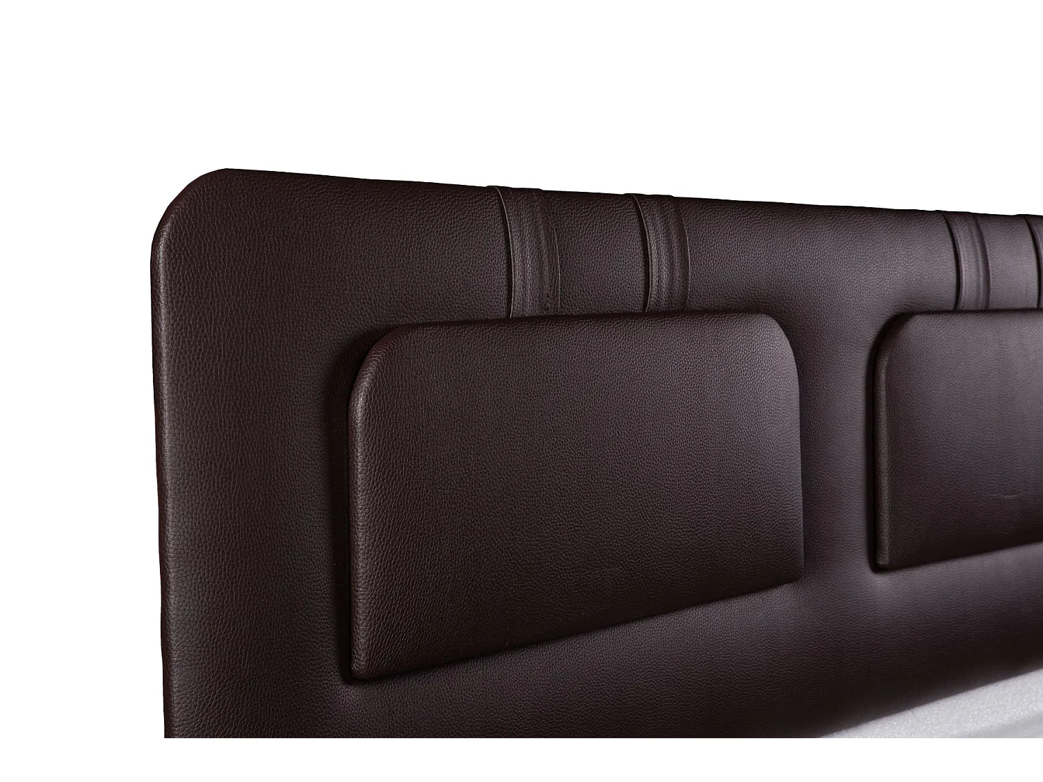 Cabecero de Cama 120 - 145x50x7 BLUME Tapizado Polipiel Color Chocolate