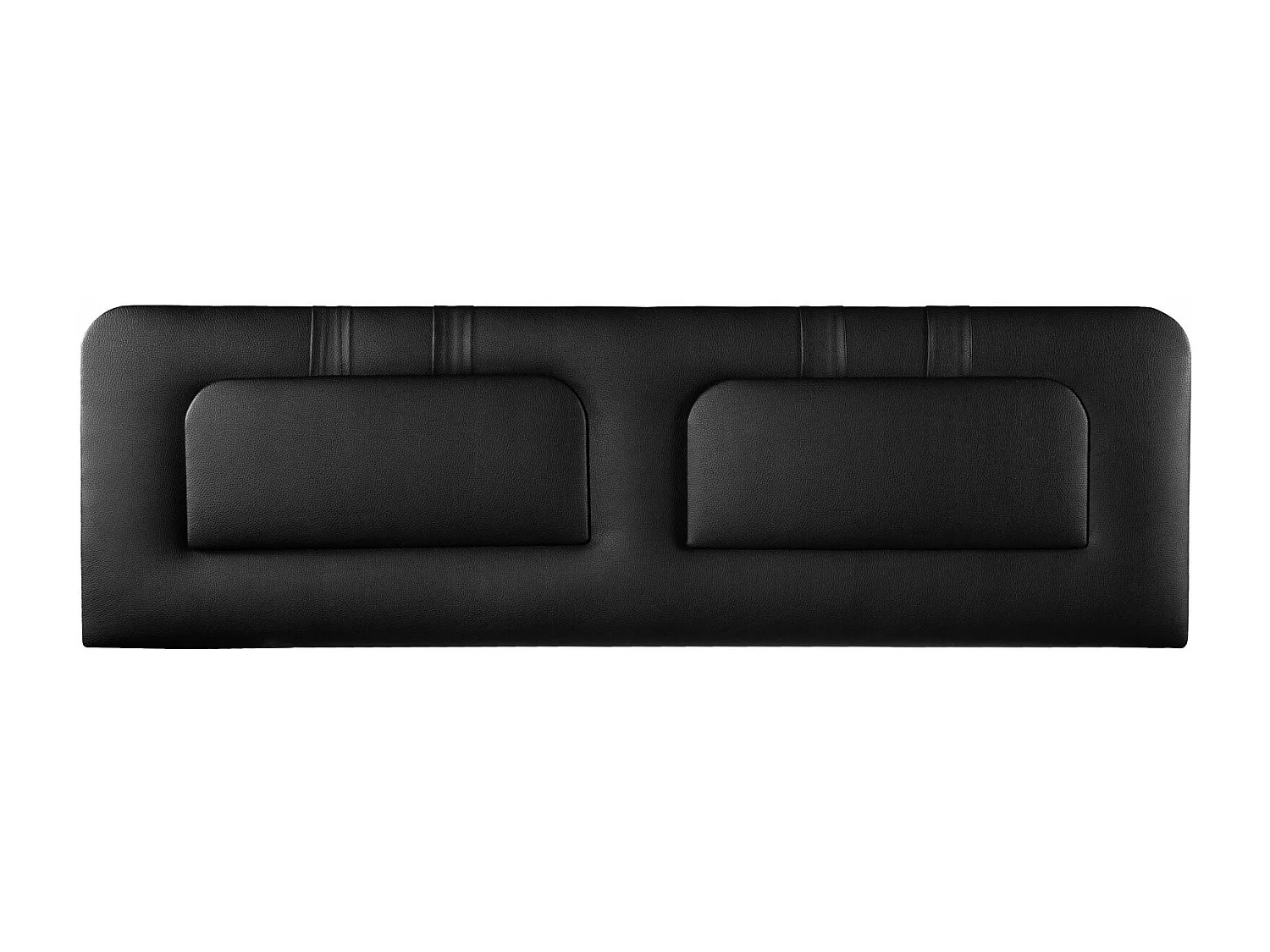 Cabecero de Cama 120 - 145x50x7 BLUME Tapizado Polipiel Color Negro