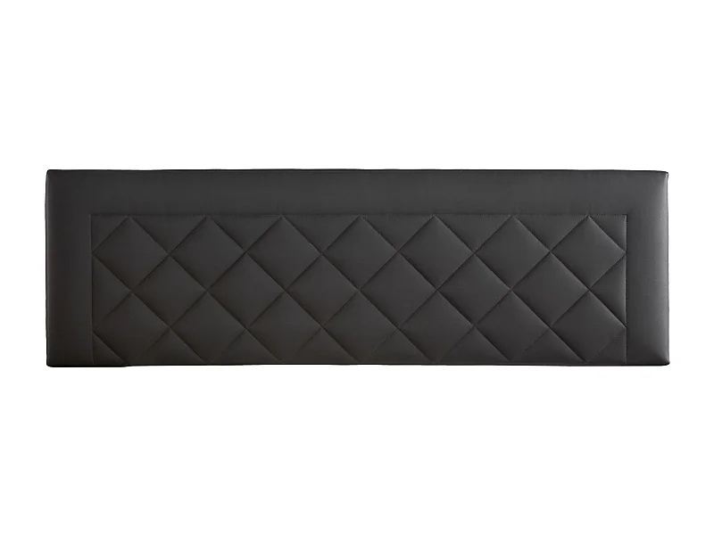 Cabecero de Cama 135 - 145x50x7 DOMUS Tapizado Polipiel Color Negro