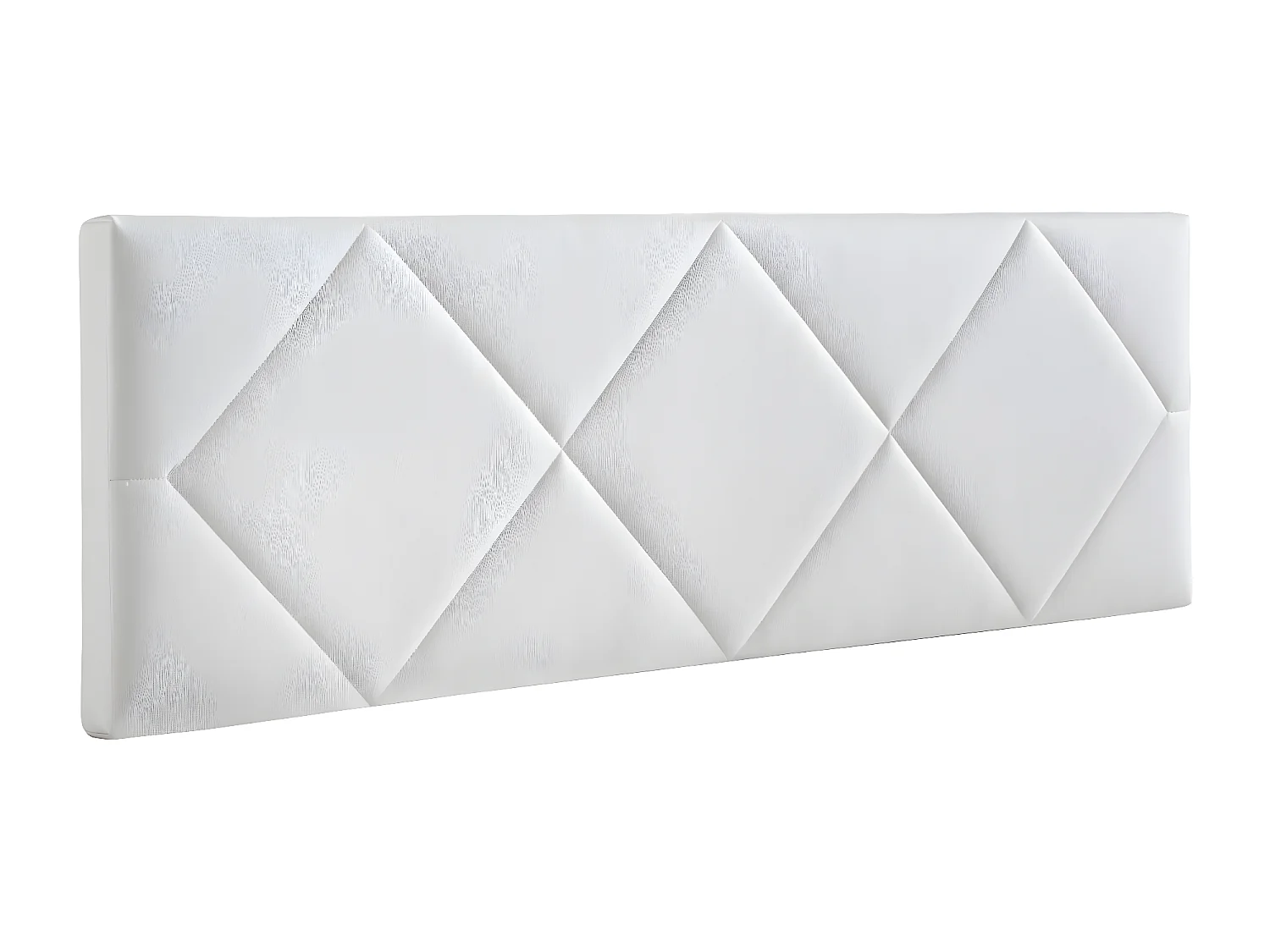 Cabecero de Cama 120 - 145x50x7 SPYGA Tapizado Polipiel Color Blanco