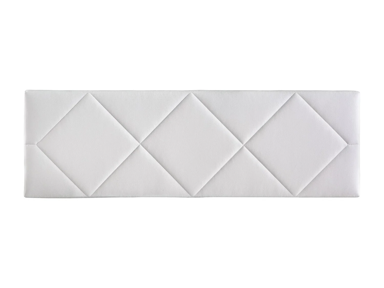 Cabecero de Cama 135 - 145x50x7 SPYGA Tapizado Polipiel Color Blanco