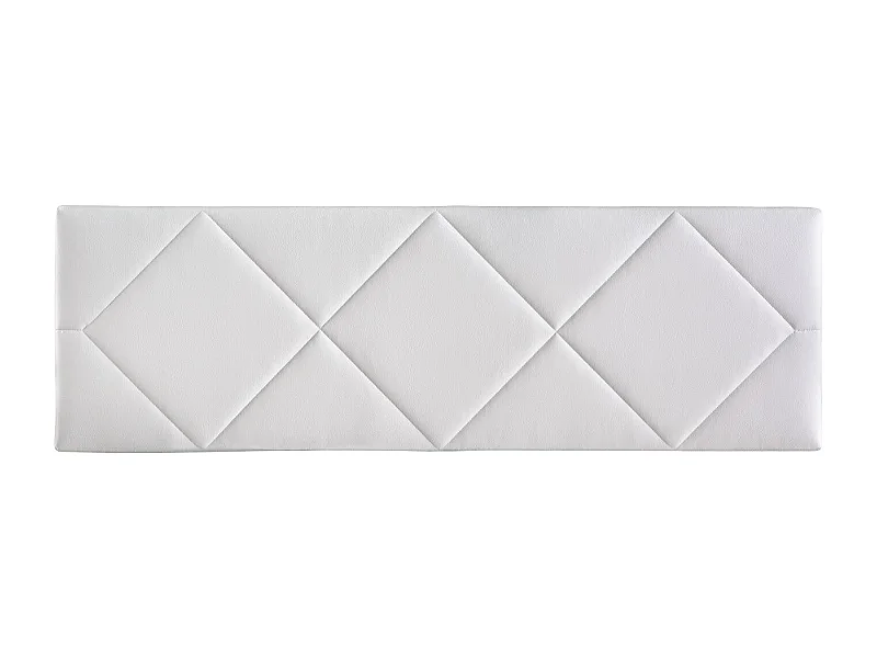 Cabecero de Cama 135 - 145x50x7 SPYGA Tapizado Polipiel Color Blanco