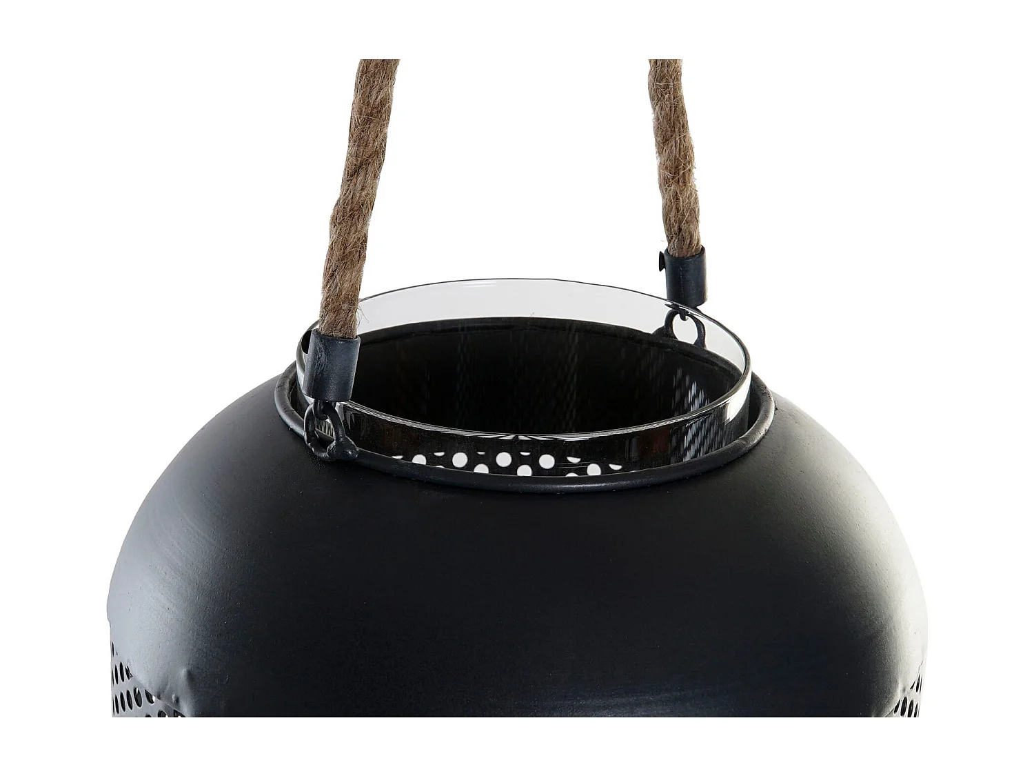 PORTAVELA METAL CUERDA 22X22X43 NEGRO