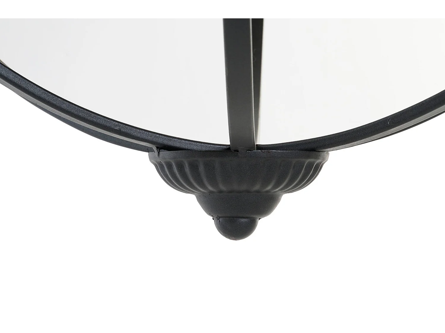 PORTAVELA METAL CRISTAL 60X60X73 NEGRO